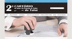 Desktop Screenshot of cartoriotatui.com.br
