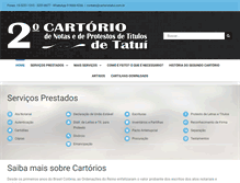 Tablet Screenshot of cartoriotatui.com.br